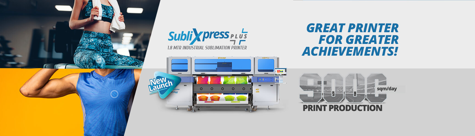 Sublixpress by ColorJET for super high speed dye sublimation printing
